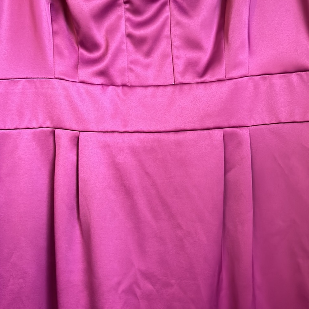Collection by Dressbarn Ruffle Neck Purple Dress Women's Size 14 - Picture 3 of 10